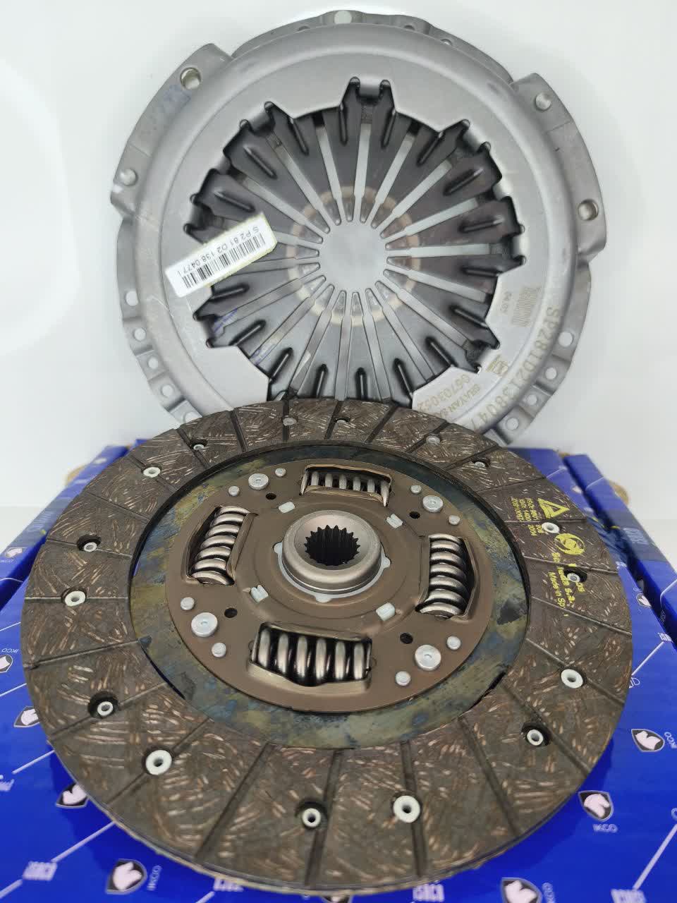 دیسک و صفحه کلاچ پژو پارسxu7p جدید۲۱۵ میلیمتری  ایساکوئی